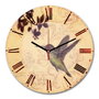 Wallity Reloj Decorativo 3030MS-072 de MDF 30cm con Movimiento Silencioso para Hogar